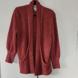 💥 QUICK SALE - Cozy Open-Front Cardigan Sweater in Rosewood